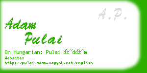 adam pulai business card